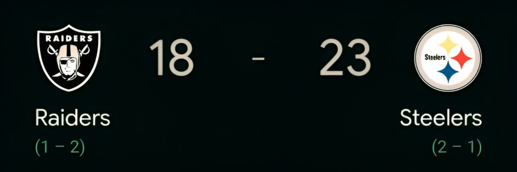 Steelers vs Raiders absolute match 2023